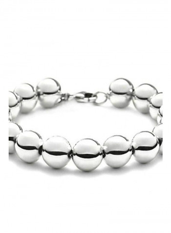 925 Sterling Silver Beaded Bracelet