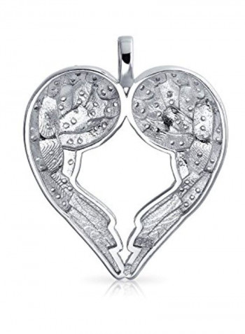 925 Sterling Silver Cubic Zirconia Studded Pendant Necklace