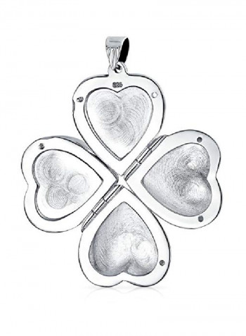 925 Sterling Silver Heart Shaped Pendant Necklace