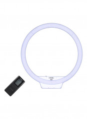 YN608 LED Ring Photography Light With Wireless Remote 53x2.7x50cm White/Black
