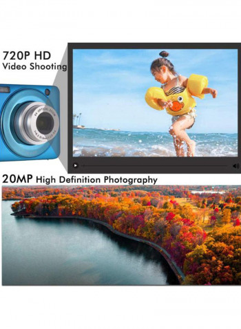 20MP HD Digital Camera Video with 2-Piece Rechargeable Batteries