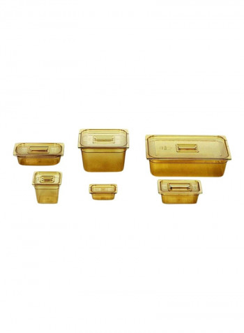 12-Piece Pan And Lid Set Bronze 6inch