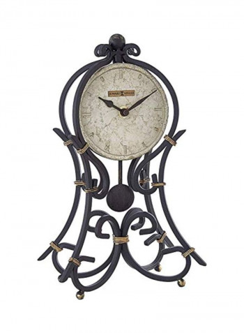 Accent Mantel Clock Grey/Beige 12x7.25x4.25inch