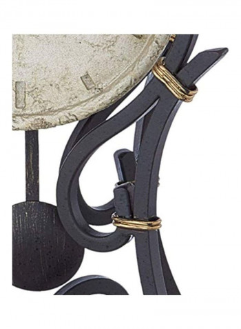 Accent Mantel Clock Grey/Beige 12x7.25x4.25inch