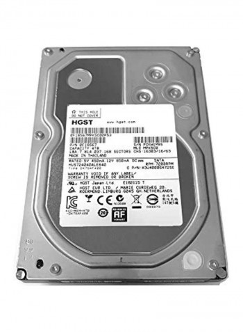 Internal SAS Hard Drive 4TB Silver