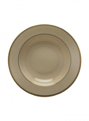 Pasta Bowl Beige 9inch