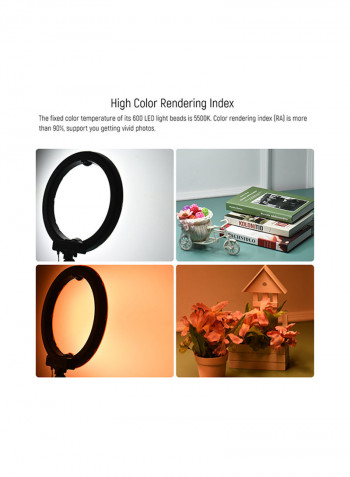 Dimmable LED Video Ring Light 36watts Black