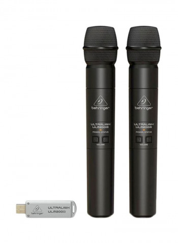 Wireless Microphone And Dual-Mode USB Receiver ULM202USB Black