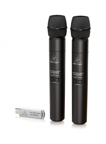Wireless Microphone And Dual-Mode USB Receiver ULM202USB Black