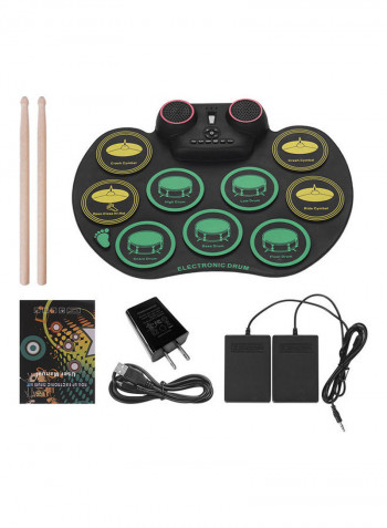 Electronic Drum Set With 10 Drum Pads