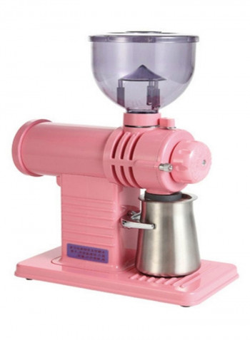 Electric Coffee Grinder Pink/Clear/Silver