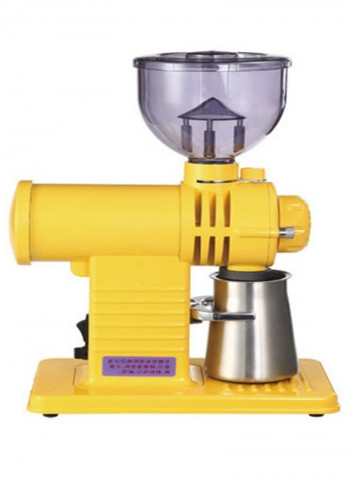 Electric Coffee Grinder Yellow/Clear/Silver