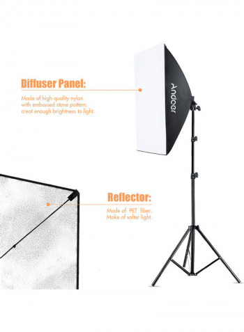 Studio Photography Soft Box And Lighting Kit Multicolour