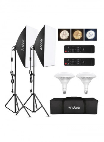 Studio Photography Soft Box And Lighting Kit Multicolour