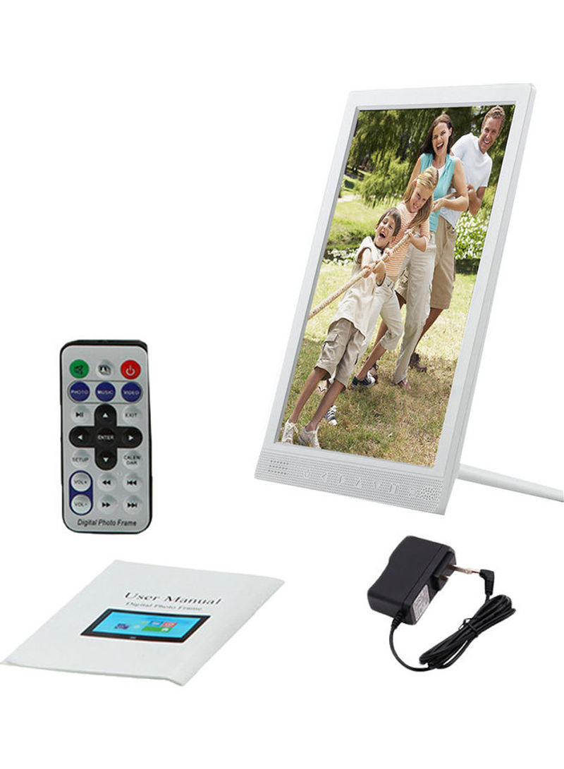 Digital Photo Frame Advertising Video Player White