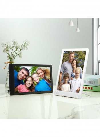 Digital Photo Frame Advertising Video Player White