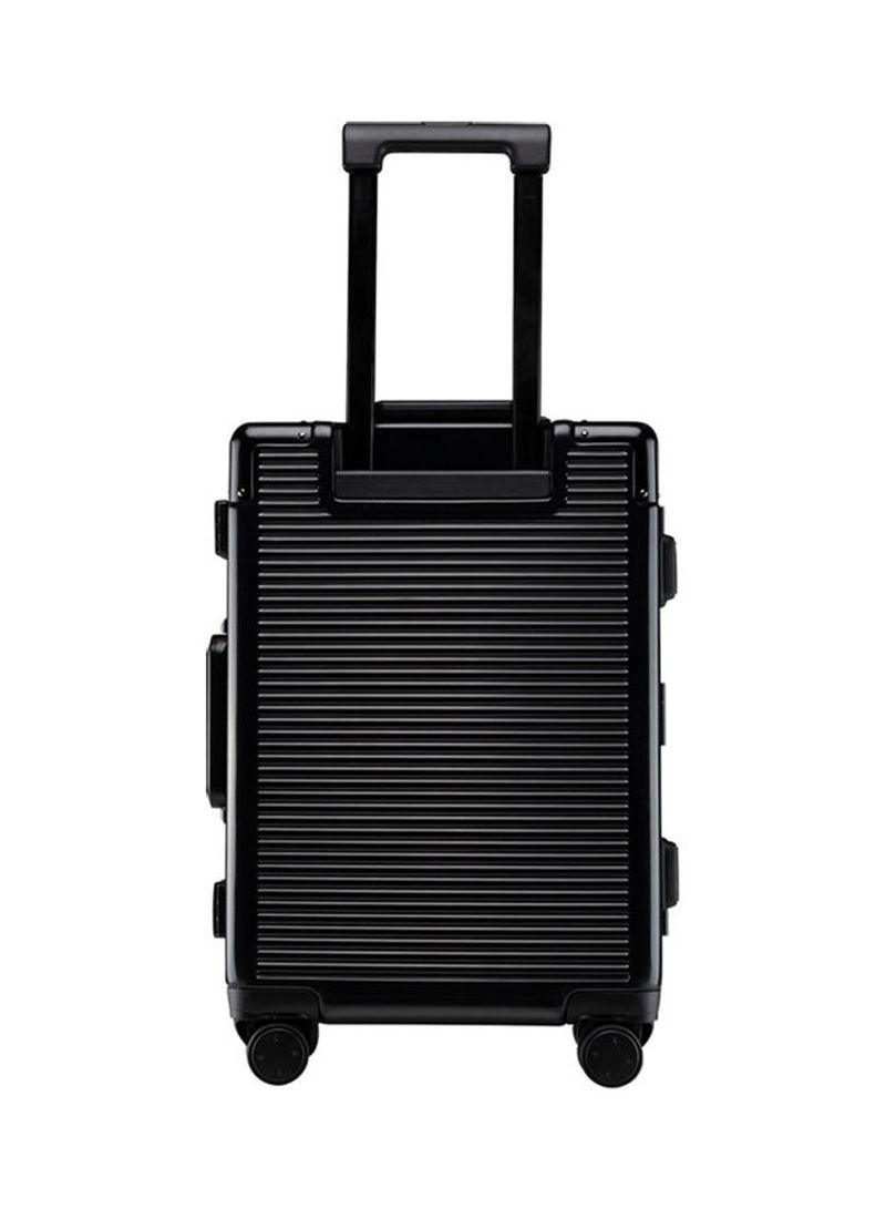 Lightweight Carry-on Shockproof Trolley Suitcase With Spinner Wheels Black