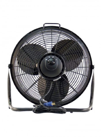 High Velocity Pivoting Floor Fan 9212 Black