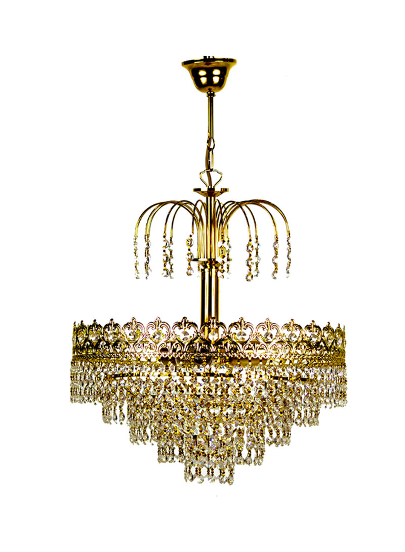 Decorative Chandelier Gold/Clear 45x50centimeter