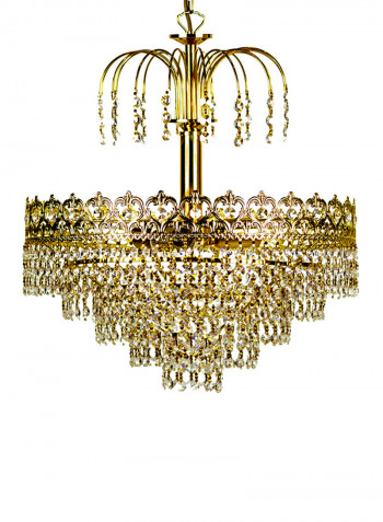 Decorative Chandelier Gold/Clear 45x50centimeter