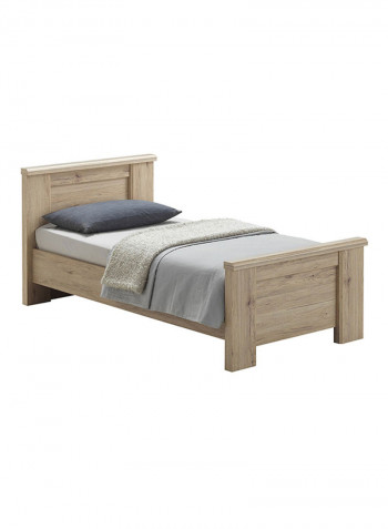 Braxton Bed Light Brown 120 x 200cm