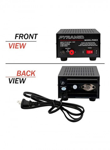 Compact Bench Power Supply Black