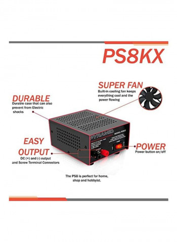 Compact Bench Power Supply Black