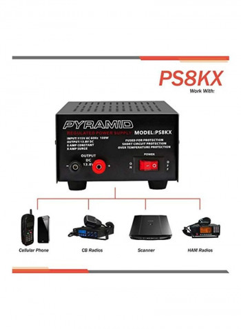 Compact Bench Power Supply Black