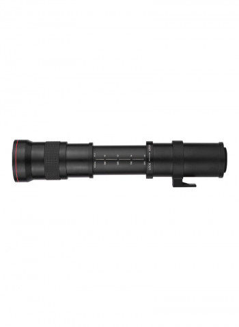Super Telephoto Manual Zoom Lens Black
