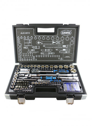 95-Piece Super Lock Socket Set Multicolour 46x29x10cm
