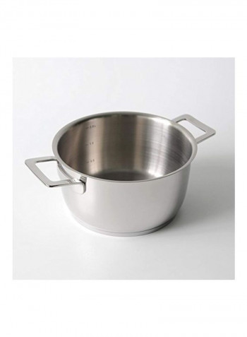 Stainless Steel Pot Silver 12.75ounce