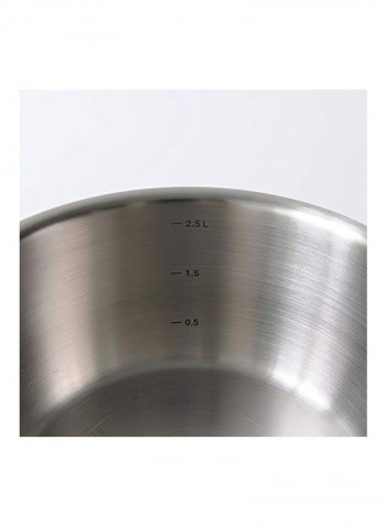 Stainless Steel Pot Silver 12.75ounce