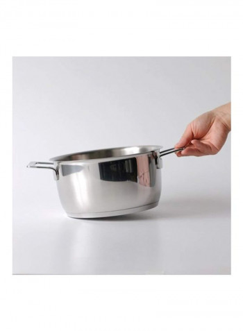 Stainless Steel Pot Silver 12.75ounce