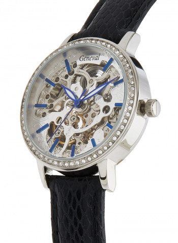Women's Leather Analog Watch GLAS1712WWB
