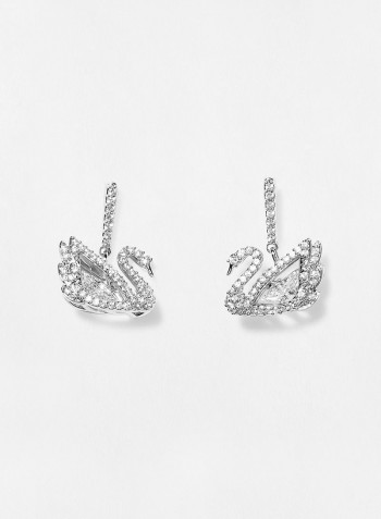 Dancing Swan Dangle Earrings