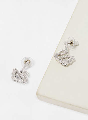 Dancing Swan Dangle Earrings