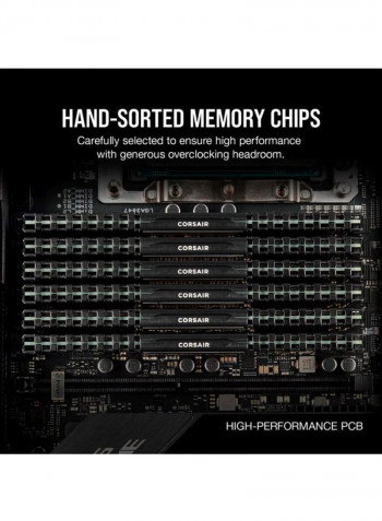 2-Piece Vengeance RGB Pro DDR4 C18 RAM Set 8GB Black