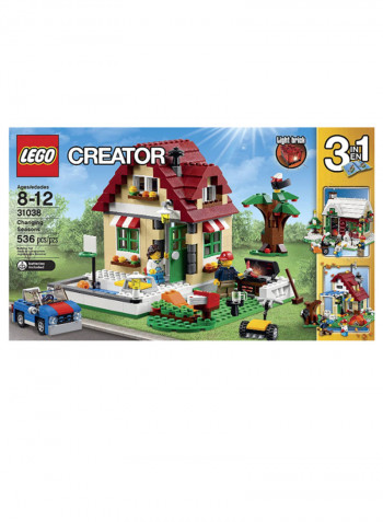 536-Piece Creator Changing Seasons Building Block Kit