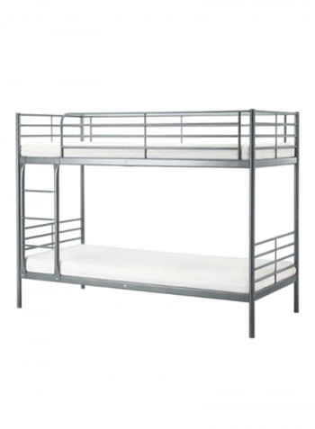 Bunk Bed With Two Medical Mattresses Grey