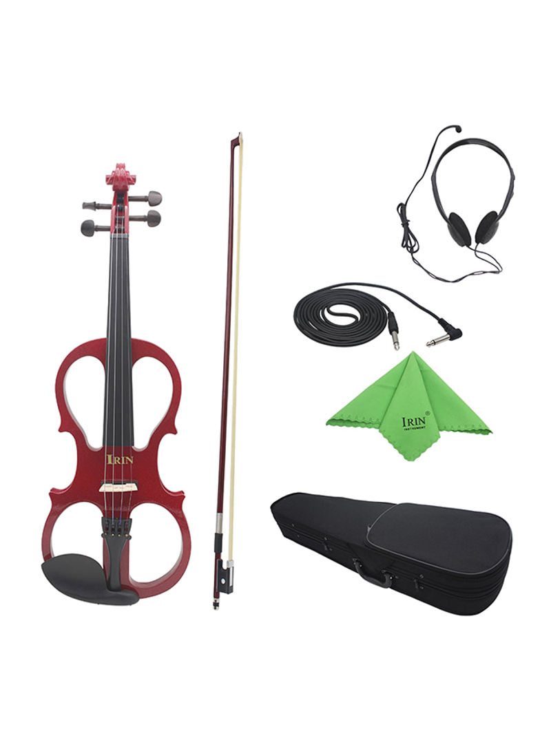 Wooden Maple Electric Violin With Ebony Fitting