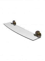 Que New Collection Glass Shelf Clear/Gold 24inch