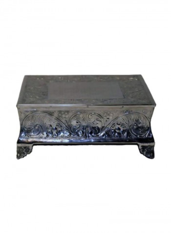 Square Cake Stand Silver 20x20inch