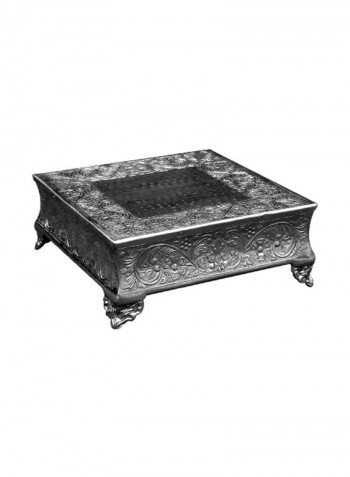 Square Cake Stand Silver 20x20inch