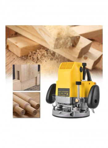 Wood Router Electric Engraving Machine Yellow/Silver
