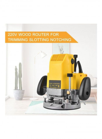 Wood Router Electric Engraving Machine Yellow/Silver