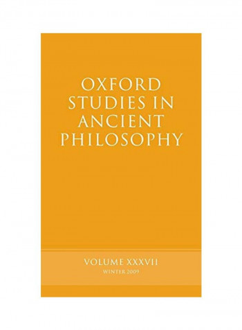 Oxford Studies in Ancient Philosophy: Volume 37 Hardcover
