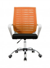 High Rebound Sponge Cushion Office Chair Orange/Black