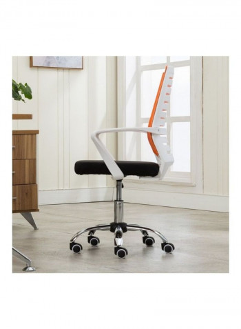 High Rebound Sponge Cushion Office Chair Orange/Black