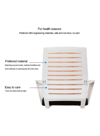 High Rebound Sponge Cushion Office Chair Orange/Black