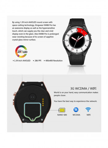 KW88 Pro Smartwatch White/Black